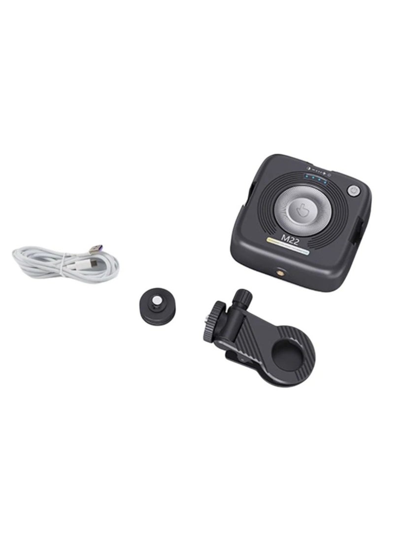 ATECH M22 RGB Magnetic Pocket Light Video Conference Mobile Phone Fill Light Camera Photo Live Photography Live Light Black - Image 2